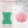 VOCOSTE Soft Silicone Body Scrubber, Sensory Brushes, Silicone Loofah, Pet Shower Brush, Bath Brush, Deep Green view 4