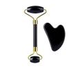 Face Roller Gua Sha Gouache Scraper Natural Amethyst Rose Jade Stones Roller and Guasha Set Facial Lift Skin Care Tools, Type 9 view 1