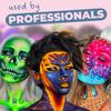 Blue Squid Face Paint Water Based Single Cake Professional Face Paint & Body Paint - Water Activated, Kids Adults Face Painting for Costume, Halloween Makeup, Cosplay - Classic Pink Face Paint 30g view 2