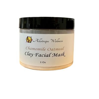 Allotrope Wellness Chamomile Oatmeal Clay Facial Mask Concentrate, Natural Ingredients