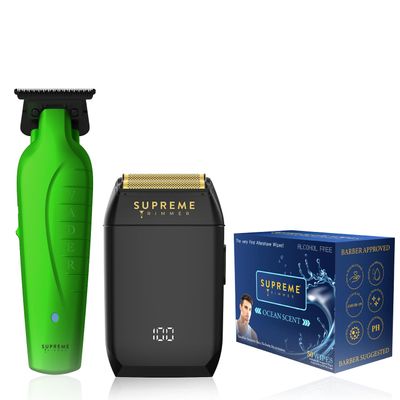 Supreme Trimmer Vader Trimmer & Crunch Foil Shaver Barber Haircutting Kit
