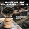 Gentleman Jon Complete Shaving Brush Kit  Old Fashion Shaving Kit for Men, Includes Shave Brush, Bowl, Soap & Stand, Vintage Wet Shave Mug, Barber-Style 4-Piece Gift Set, Men's Barber Accessories view 3
