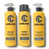 Curlook Kinky-Coily Hair Package | Shampoo, Conditioner & Leave-In Styling Cream Set | Sulfate-Free, Silicone-Free | 400ml (13.5 oz) Each Bottle | Made in Canada Curly Hair Products | Pack of 3 view 1