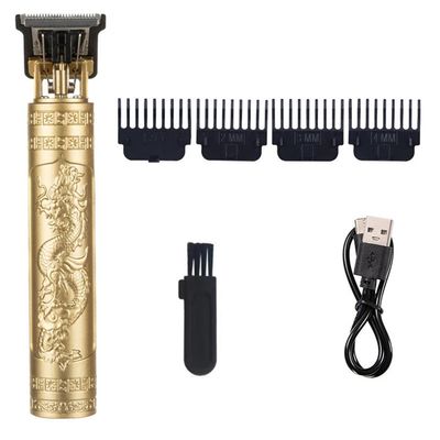IDOLOVA Haircut for Men Recharge Shaver Adult Electric Vintage Clipper Home USB Charging Barber Shop B