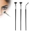 3Pcs Folding Angle Scalloped Lash Brush, Multifunctional Fan Shaped Lashes Wand, New Angled Eyelash Brush Separator Mascara Brushes Makeup Tool for Upper Lower Eyelash Lifted Eye Shadow Eyebrow view 1