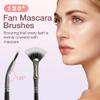 3Pcs Folding Angle Scalloped Lash Brush, Multifunctional Fan Shaped Lashes Wand, New Angled Eyelash Brush Separator Mascara Brushes Makeup Tool for Upper Lower Eyelash Lifted Eye Shadow Eyebrow view 2