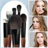 Travel Makeup Brush Set with Case, Mini Makeup Brushes Set for Powder, Foundation, Eyeshadow, Lip, Highlight, Blush & Concealer, 10 Pcs Travel Size Makeup Brushes & 2Pcs Triangle Powder Puff view 3