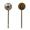 4 PCS Womens Hair Barrettes, Retro Star of David Art Pattern Long Bobby Hair Pins for Girls, Stainless Steel Hair Clips Headwear Styling Tools Hair Accessories view 2