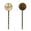 4 Pieces Bobby Pins Hair Clips for Women, Music Notes Vinatge Pattern Decorative Hairpin Hair Barrettes for Girls, Elegant Brown Hair Accessories view 2