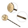 4 Pieces Bobby Pins Hair Clips for Women, Music Notes Vinatge Pattern Decorative Hairpin Hair Barrettes for Girls, Elegant Brown Hair Accessories view 3