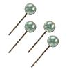 4 PCS Womens Hair Barrettes, Cute Bees and Daisies on Green Background Long Bobby Hair Pins for Girls, Stainless Steel Hair Clips Headwear Styling Tools Hair Accessories view 1