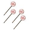4 PCS Womens Hair Barrettes, Heartbeat with Cute Heart Seamless Pattern Long Bobby Hair Pins for Girls, Stainless Steel Hair Clips Headwear Styling Tools Hair Accessories view 1