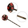 4 PCS Womens Hair Barrettes, Red Rose Vintage Pattern Long Bobby Hair Pins for Girls, Stainless Steel Hair Clips Headwear Styling Tools Hair Accessories view 3