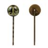 4 Pieces Bobby Pins Hair Clips for Women, Letter J with Wreath Aesthetic Pattern Decorative Hairpin Hair Barrettes for Girls, Elegant Brown Hair Accessories view 2
