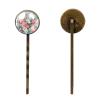 4 PCS Womens Hair Barrettes, a Bouquet of Flowers Pattern Long Bobby Hair Pins for Girls, Stainless Steel Hair Clips Headwear Styling Tools Hair Accessories view 2