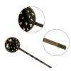 4 Pieces Bobby Pins Hair Clips for Women, Yellow Butterflies Pattern Decorative Hairpin Hair Barrettes for Girls, Elegant Brown Hair Accessories view 3