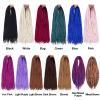 Wool Dreadlock Extensions 22 Inches 15 Strands Double Ended Blonde Handmade Hippie Wool Dreads Extensions DE Ends White Locs Style Crochet Hair for Women view 4