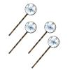 4 Pieces Bobby Pins Hair Clips for Women, Blue Dragonflies Seamless Decorative Hairpin Hair Barrettes for Girls, Elegant Brown Hair Accessories view 1