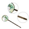 4 PCS Womens Hair Barrettes, Watercolor Letter J with Leaves Pattern Long Bobby Hair Pins for Girls, Stainless Steel Hair Clips Headwear Styling Tools Hair Accessories view 3