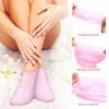 4 Pairs Silicone Socks Moisturizing Socks for Dry Cracked Feet, Women's Foot Socks Foot Care Gel Socks for Spa (2 Colors, Universal Size view 2