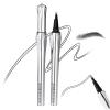 BLUE LOVE Two-Prong Eyebrow Pen - Waterproof Microblading Eyebrow Makeup for Women, Long-lasting Formula for Natural Strokes, All-Day Wear (Grey) view 1