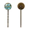 4 PCS Womens Hair Barrettes, Turquoise Pattern Long Bobby Hair Pins for Girls, Stainless Steel Hair Clips Headwear Styling Tools Hair Accessories view 2