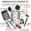 Halloween Goth Makeup, Complete Goth Make Up Set with White Foundation, Black Lipstick, Dark Smokey Eyeshadow Kit for SFX Gothic Makeup, Cosplay, Costume Party, Theater and Film view 2
