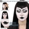 Halloween Goth Makeup, Complete Goth Make Up Set with White Foundation, Black Lipstick, Dark Smokey Eyeshadow Kit for SFX Gothic Makeup, Cosplay, Costume Party, Theater and Film view 3