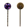 Vintage Hair Pins Set, Ocean Jellyfish Aesthetic Pattern Long Bobby Pins Elegant Hair Clip, Stainless Steel Hairpin Barrette for Women Girls (Brown,2.5 Inch) view 2