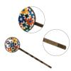 4 PCS Womens Hair Barrettes, Colorful Moroccan Art Pattern Long Bobby Hair Pins for Girls, Stainless Steel Hair Clips Headwear Styling Tools Hair Accessories view 3