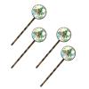 4 PCS Womens Hair Barrettes, Tropical Palm Tree Seamless Watercolor Long Bobby Hair Pins for Girls, Stainless Steel Hair Clips Headwear Styling Tools Hair Accessories view 1