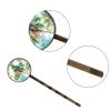 4 PCS Womens Hair Barrettes, Tropical Palm Tree Seamless Watercolor Long Bobby Hair Pins for Girls, Stainless Steel Hair Clips Headwear Styling Tools Hair Accessories view 3