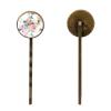 4 PCS Womens Hair Barrettes, Watercolor Flowers Pink Pattern Long Bobby Hair Pins for Girls, Stainless Steel Hair Clips Headwear Styling Tools Hair Accessories view 2