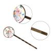 4 PCS Womens Hair Barrettes, Watercolor Flowers Pink Pattern Long Bobby Hair Pins for Girls, Stainless Steel Hair Clips Headwear Styling Tools Hair Accessories view 3