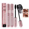 2 in 1 Double-effect 4D Curling Black Mascaras,Waterproof & Smudge Proof Lash Extensions Stereo Lengthening Mascara For Women,Quick-Not Sticky Long Lasting Charming No Clumping(2Pcs) B view 1