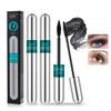 2 in 1 Double-effect 4D Curling Black Mascaras,Waterproof & Smudge Proof Lash Extensions Stereo Lengthening Mascara For Women,Quick-Not Sticky Long Lasting Charming No Clumping(2Pcs) A view 1