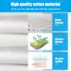 7 Pairs White Cotton Gloves, Breathable Cotton Gloves for Dry Hands Sleeping, Washable Eczema Moisturizing Glove Overnight for Women Men, Christmas Wedding Costume Work Glove for Serving Inspection view 4