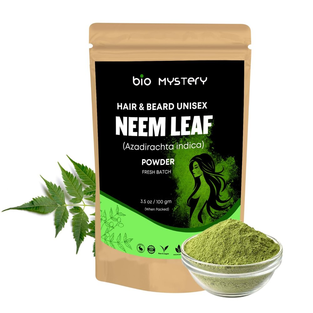 Bio Mystery Neem Leaf Powder | Azadirachta Indica for Face, Skin & Hair care 100Gm / 3.5 Oz