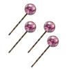 4 PCS Womens Hair Barrettes, Rose Flowers Long Bobby Hair Pins for Girls, Stainless Steel Hair Clips Headwear Styling Tools Hair Accessories view 1