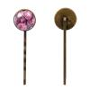4 PCS Womens Hair Barrettes, Rose Flowers Long Bobby Hair Pins for Girls, Stainless Steel Hair Clips Headwear Styling Tools Hair Accessories view 2
