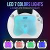 Acrylic Pedicure Footbath, 23L Colorful Lamp Massage Spa with PU Foot Pad, Hot&Cold Adjustment Bathtub, Foot Surfing Massage Basin for Spa, Home view 2