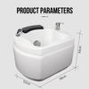 Acrylic Pedicure Footbath, 23L Colorful Lamp Massage Spa with PU Foot Pad, Hot&Cold Adjustment Bathtub, Foot Surfing Massage Basin for Spa, Home view 3