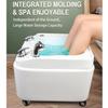 Acrylic Massage Footbath, Bubble Massage Enjoy Foot Bath with 7 Color Lights, Multifunctional Pedicure Bucket Hot & Cold Adjustment, Massage Equipment for Physiotherapy Shop, Health Center view 2