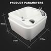 Acrylic Massage Footbath, Bubble Massage Enjoy Foot Bath with 7 Color Lights, Multifunctional Pedicure Bucket Hot & Cold Adjustment, Massage Equipment for Physiotherapy Shop, Health Center view 3