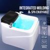 Acrylic Pedicure Spa, Foot Massage Tubs with 7 Color LED Lights, Surfing Pedicure Footbath with Black Foot Pads, Adjustable Temperature Bathtub for Home, Salon, Spa view 2