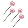 Vintage Hair Pins Set, Electrocardiogram Heart Beat and Pink Hearts Long Bobby Pins Elegant Hair Clip, Stainless Steel Hairpin Barrette for Women Girls (Brown,2.5 Inch) view 1
