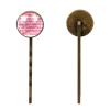 Vintage Hair Pins Set, Electrocardiogram Heart Beat and Pink Hearts Long Bobby Pins Elegant Hair Clip, Stainless Steel Hairpin Barrette for Women Girls (Brown,2.5 Inch) view 2