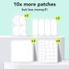 LitBear Large Pimple Patches (7 Sizes 306 Patches), Big Acne Patches, XL Hydrocolloid Bandages for Full Face, Forehead, Chin, Nose, Body, Back, Neck & Chest, Oval, Moon, Square hydrocolloid Patch view 3