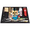 BarberTop 11.81"x17.72" Anti-Slip Flexible Rubber Barber Mat for Stations, Scissors, Salon Tools, Countertop Protection, Sink Mat, Beauty Salon Station Pad (Black+Blue) view 2