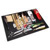 BarberTop Anti-Slip Flexible Rubber Barber Mat for Stations - 11.81 x 17.72 inches, Protects Countertop & Sink Area, Ideal for Scissors & Salon Tools (Black) view 3